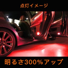 BLUESEATEC LED Courtesy Lamp, Mark X Geo 10 Series, Prius α40 Series, Prius PHV50 Series, Crown 200 Series, Toyota, Lexus, North America, Toyota, Subaru, Red, Nissan, General, Genuine Replacement,