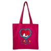 Peanuts SNAP3520N Nostalgica Colored Tote Bag with Pockets, Illumination, Pink