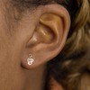 Carissima Treble Clef 1.55.8439 Women's Stud Earrings 375 Yellow Gold,