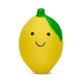 Petface Foodie Faces Latex Lemon Dog Toy with Built-In-Squeaker, Small (Pack of 1)