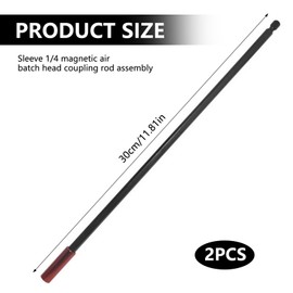 HARY 2Pcs Drill Bit Extension,300 mm Magnetic Bit Holder,1/4" Hex Bit Holder Screwdriver Bits Hex Shank S2 Steel Magnetic Screwdriver Extension