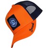 Bexxwell Trucker Cap Orange/Black with Logo Patch (Perfect Fit, Cap,
