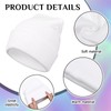 Yearntown 9 Pcs White Beanie for Men Women Knit Cuffed