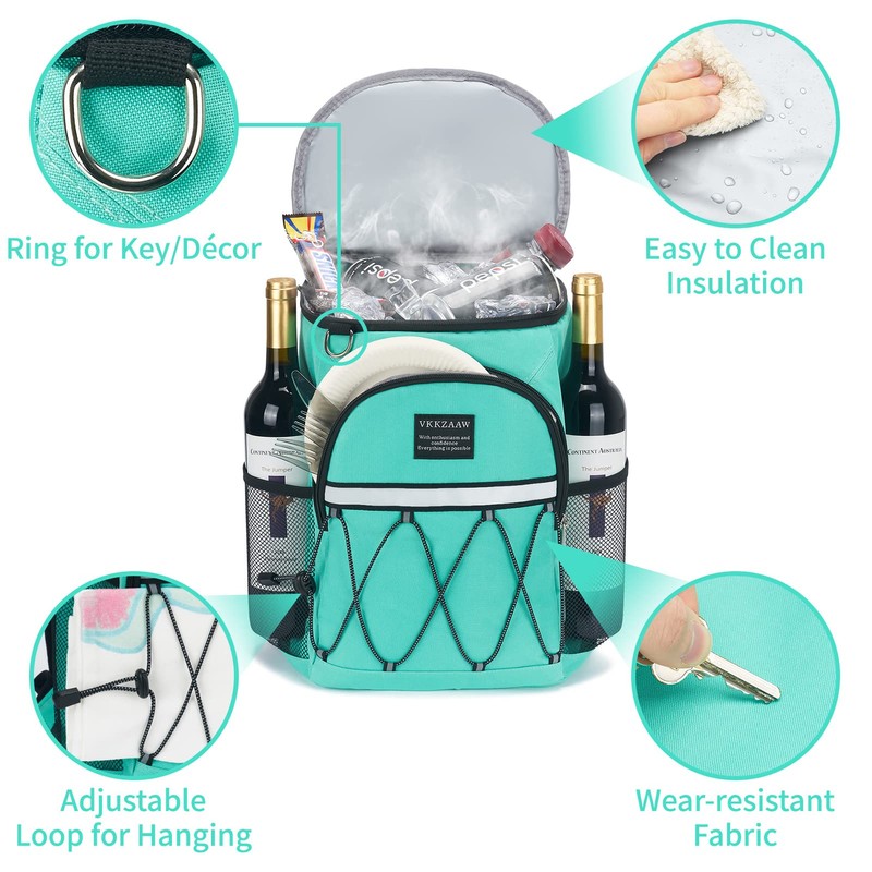 Backpack Cooler Backpack 26 Cans Insulated Leak Proof for Women