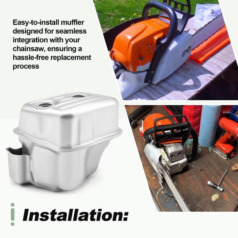 Chainsaw Muffler Compatible with STIHL MS271 MS291 Replace 1141 140