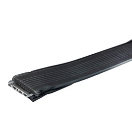 M-D Building Products 87668 18-Feet Universal Aluminum and Rubber Garage Door Bottom, Black