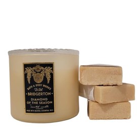 Bath and Body Diamond of The Season 3 Wick Candle Rosebud Ranch Goat Milk Soap Sample