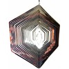 Hanging Stainless Steel Garden Wind Spinner Sun Catcher Crystal -