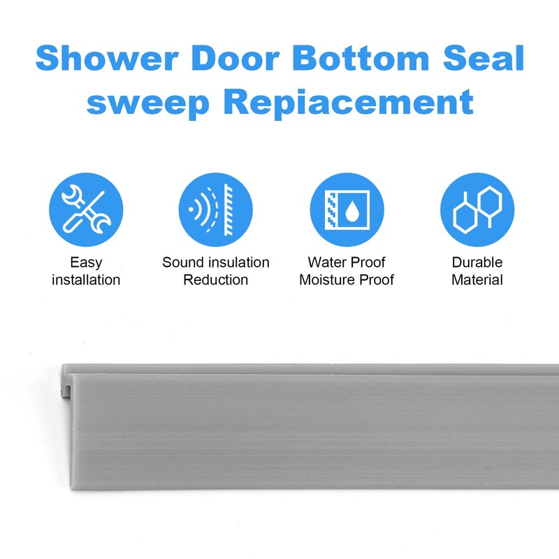 Shower Door T Drip Sweep Angled Framed Sweep 36" Long