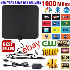 2020 NEWEST HDTV ANTENNA BEST 1000 MILE LONG RANGE LESOOM INDOOR TV DIGITAL 4K