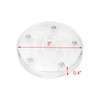 Geesatis 4 Pcs Tiny Lazy Susan 3 inch Acrylic Turntable