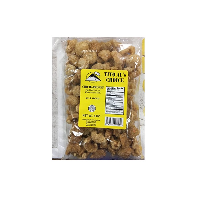 Tito Al's Choice Chicharrones (Fried out Pork Fat w/Attached Skin)