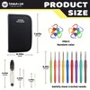 YAMAXIN Crochet Kit and Hook Set 2.0-6.0mm for Beginners-8 pcs