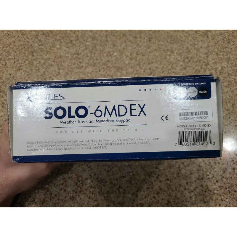 Niles Solo-6MD EX Weather Resistant Metadata Keypad For ZR-6 Receiver