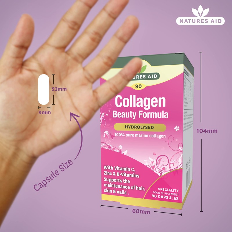 Natures Aid Collagen Beauty Formula (with Vitamin C, Zinc &