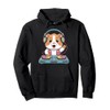Dj Hamster On Decks Spinning Fun Beats Pullover Hoodie
