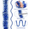 Tinsel Christmas Tree, Blue & White, 4 x 3 m