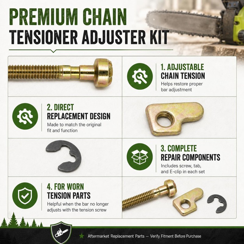 3-Pack Chain Tensioner Adjuster Screw Kit Replaces 530016110 530015826 530069611