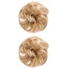 OSALADI 2pcs wig bud messy hair bun extension hat wigs
