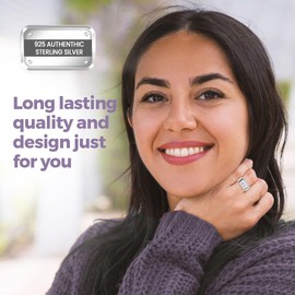 925 Sterling Silver Spinner Ring Engagement Bridal Wedding Anniversary Jewelry For Women Size 7