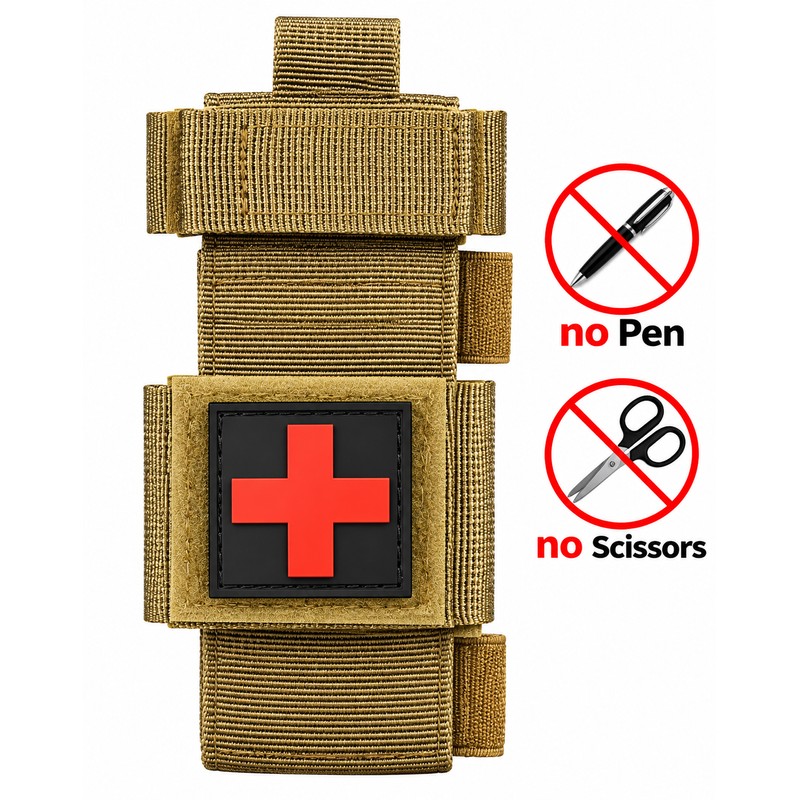 Tactical Tourniquet Emergency Set with Pen & Scissors – Portable