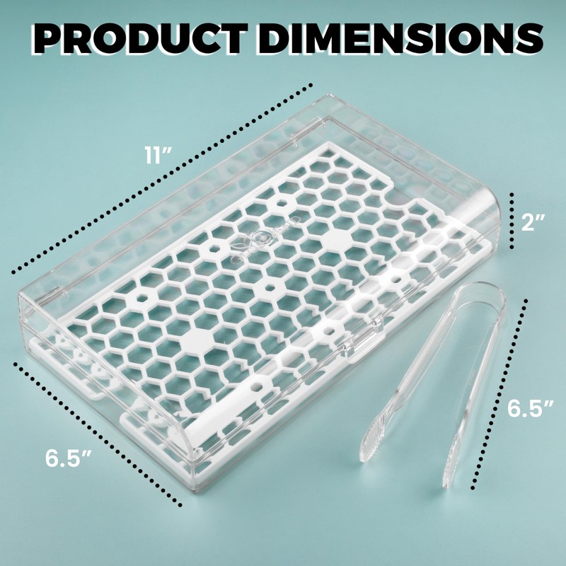 GlossyEnd Bacon Keeper Storage Container with Tong, Deli Meat Storage