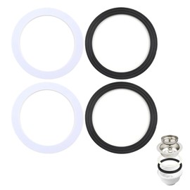 JEYORZY 2 Pairs 110 mm Washbasin O-Ring Sealing Ring for Sink, Flat Seal for Strainer Basket Drain, for 110 mm Sink Series