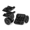 Volein Suitcase Replacement Wheels 1 Pair Black Suitcase Castors Swivel