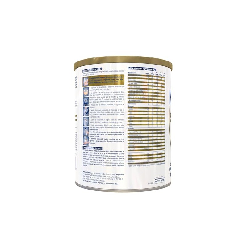 NOVAMIL Symbiotic Etapa 1 Fórmula con Hierro. Bote con 800g.