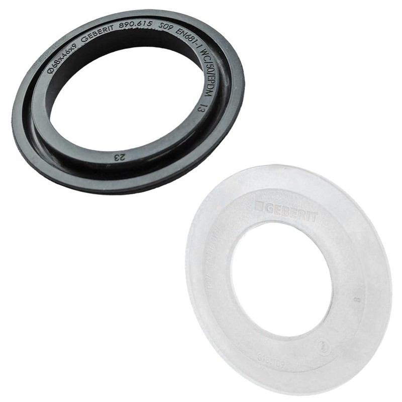 Geberit cistern seal set: jack bell seal and bass seal,