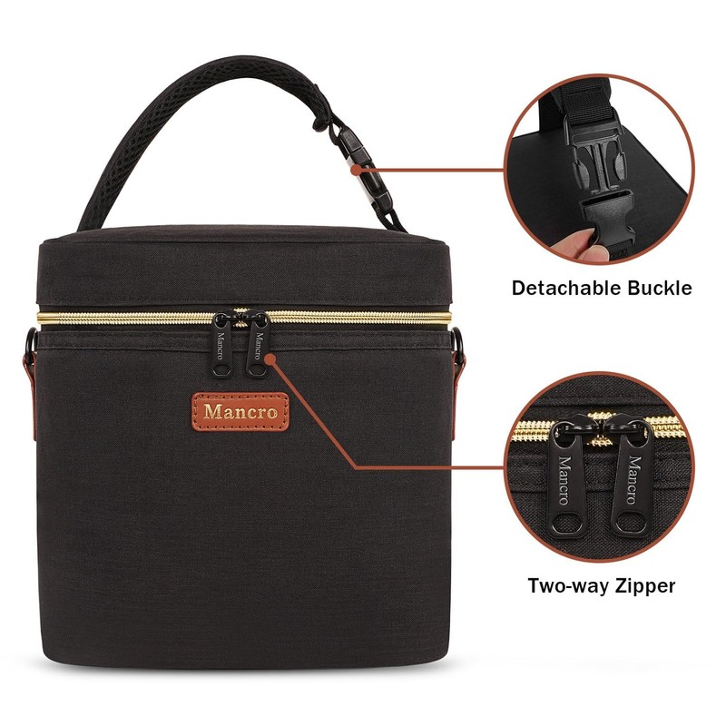Mancro Baby Bottle Cooler Bag for Breast Milk, Includes Ice