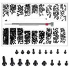 500 Pcs Extra Small Screws Tiny Screw Assortment Kit M1.2/M1.4/M2.0