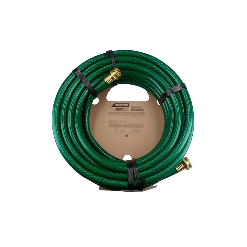 Surtek M12T15 Manguera para jardín tramada con conector metálico 1/2",