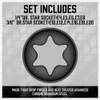 SEDY 11 Pc Female External TORX Star Socket Set with