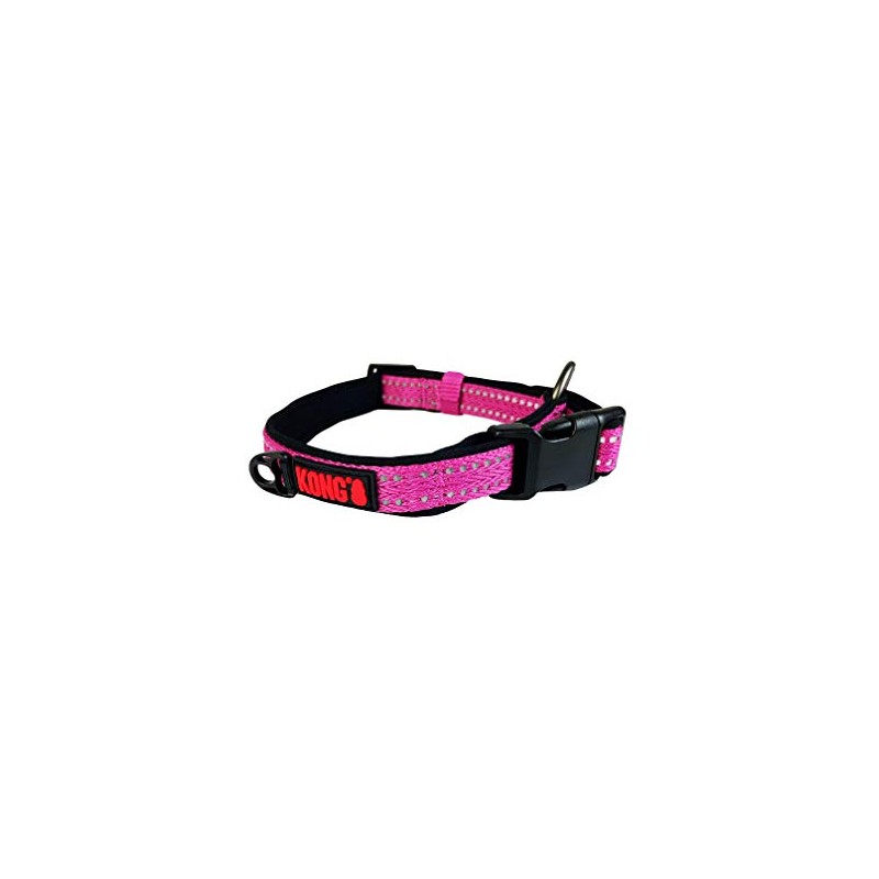 Collar Suave de Nylon Rosa Chico