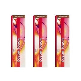 Wella Pack of 3 Color Touch 60 ml Deep Browns 7/7