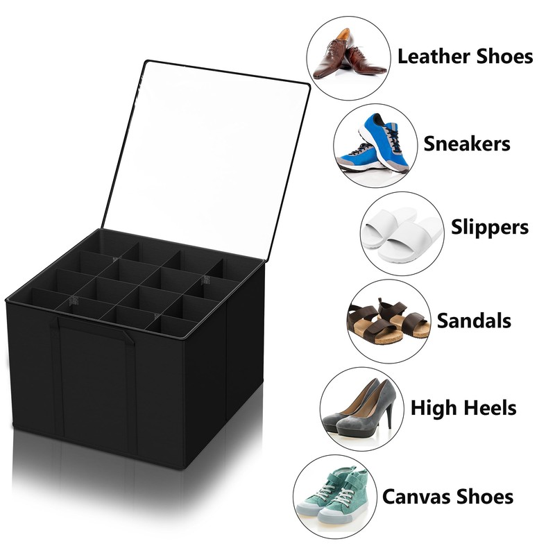 SUOCO 2 Pack Shoe Organizer for Closet, Fits up to