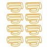 Office Clips 100pcs Cute Paper Yellow Cup Style Strong Metal