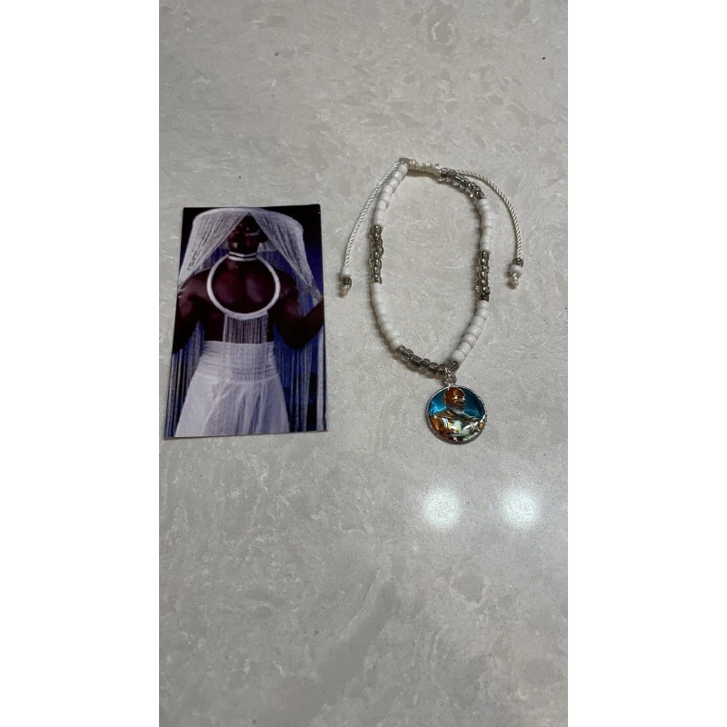 Obatala Bracelet -Adjustable And Collar (Eleke) Santeria Yoruba Religion Orisha