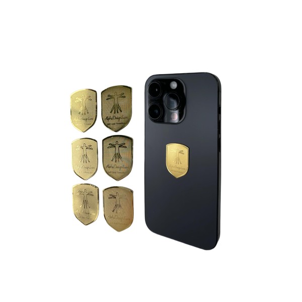 AlphaDesignLuxe 24K Gold Protection Sticker Mobile Phone Blocker Health Shield