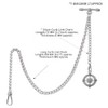 Kchss Pocket Watch Chain Double Albert Chain T-Bar Watch Chain