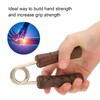 Hand Grip Strengthener, Wood Handle Hand Grip Strengthener Wrist Forearm