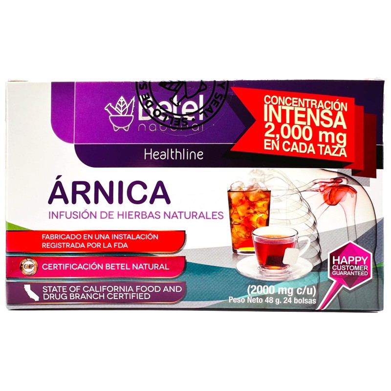 Premium Arnica Tea by Betel Natural - Easy to Brew