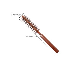 COHEALI Round Hair Comb Small Round Hair Brush Anti-static Household Hairbrush Blow Drying Roller Curling Styling Volume Hairbrush Wooden Styling Blowout Roller Hair Comb