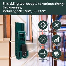 Siding Tools for Use with 5/16 Inch Fiber Cement Siding, Home Siding Gauge Kit Lap Siding Gauge, Adjustable Reveals with Adjustable Reveals, Polycarbonate Body, 2 Packs, M011-5/16