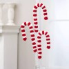 Factory Direct Craft 30-1/2" Tall Winter Pom Pom Candy Cane