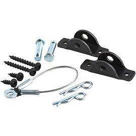 Hangman TK400L All-Steel Anti-Tip Kit for Furniture, Black, 7.50in. x 3.70in. x 0.80in.