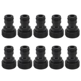 Hose Quick Nipple,10 PCS Hose Quick Connector Adapters 3/4 Inch GHT Male Nipples Quick Release Kit for Water Hose Coupling