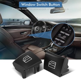 Pack of 2 Replacement Cover Left Window Regulator Button Replacement Cover Window Regulator Switch Window Control Switch for ML GL R Class 2005-2012