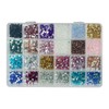 24 Colours Resin Rhinestones Kits 3500Pcs 3-4mm Flatback Round Nail